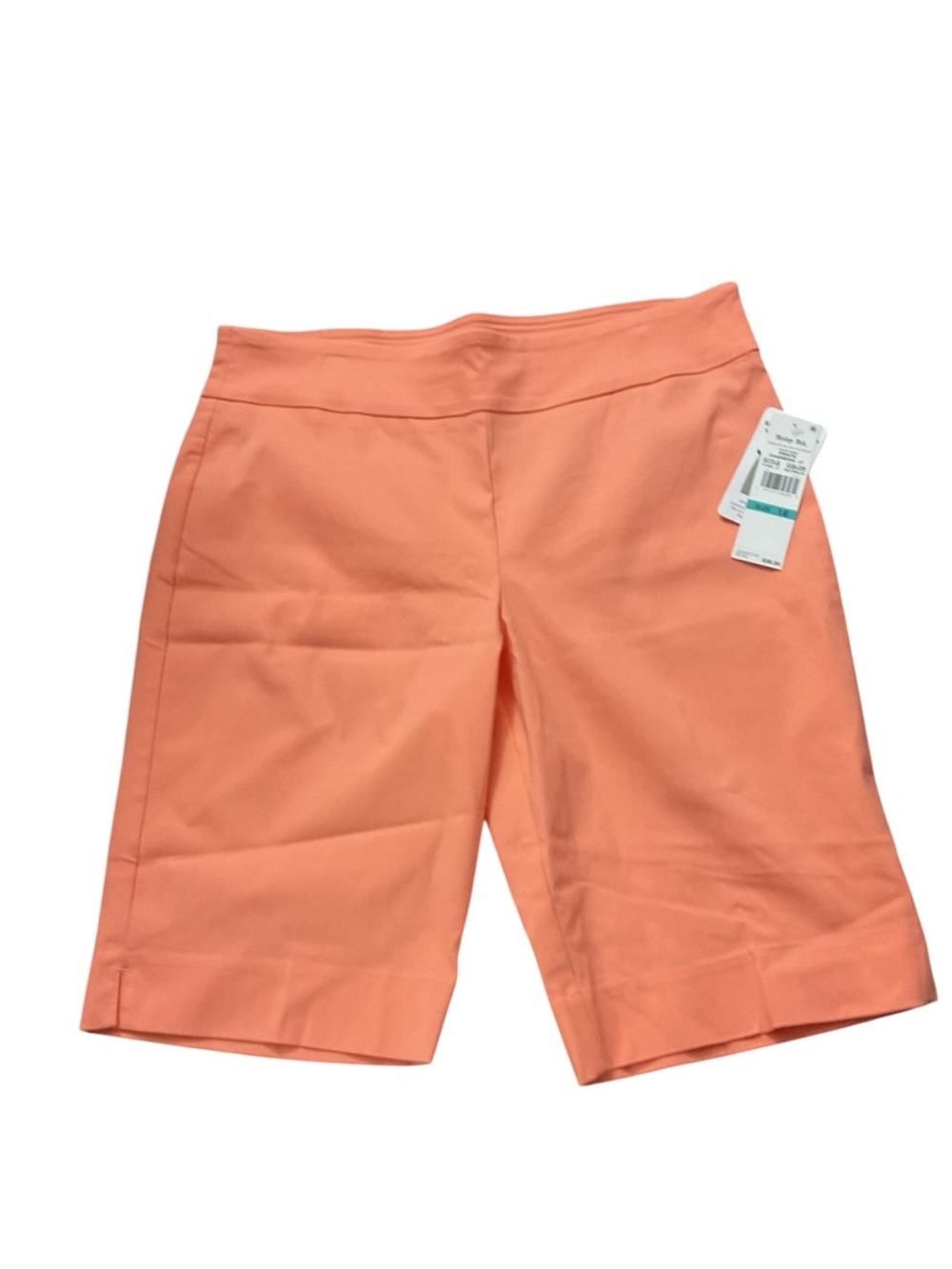 Ruby Rd. Coral-Peach Pull-On Bermuda Shorts
